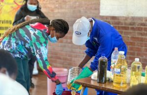 Yellow World Detergent making skills workshop with Jays Legacy, a beneficiary under Entrepreneurship
