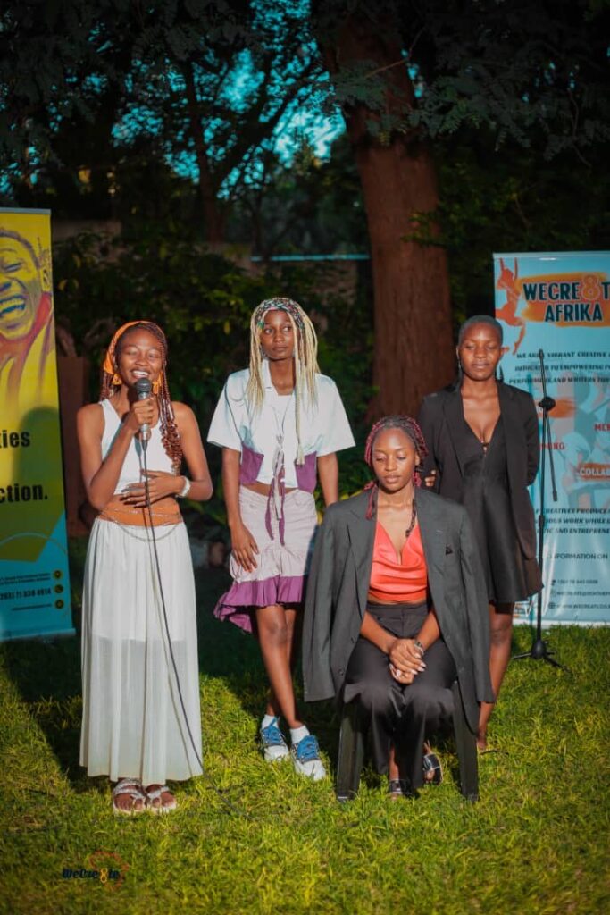Yellow World, We Cre8te Afrika poets during a Words Matter Show